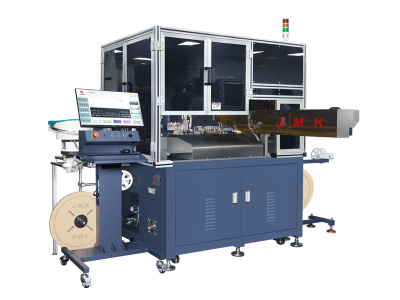 JM-601B+ 全自動(dòng)雙頭打端 單頭穿防水栓插殼機(jī)